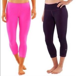 Lululemon Wunderunder Reversible Crop Leggings, 6